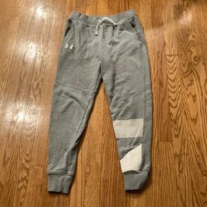 Grey under armor sweatpants